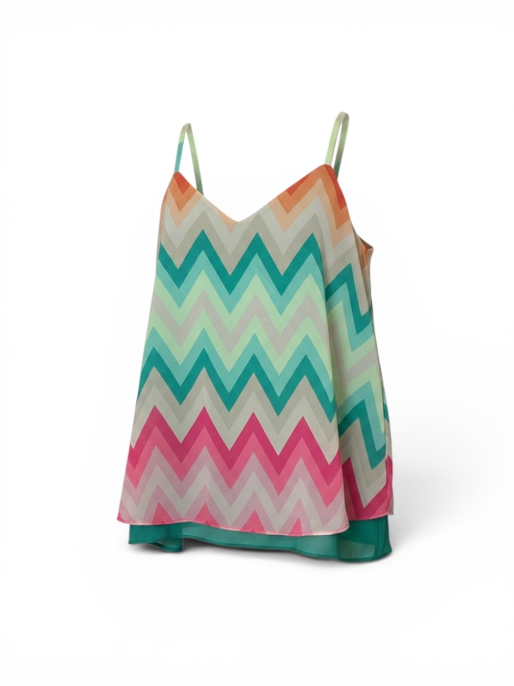 Torrid Chevron Stripe Multicolor Spaghetti Strap Top